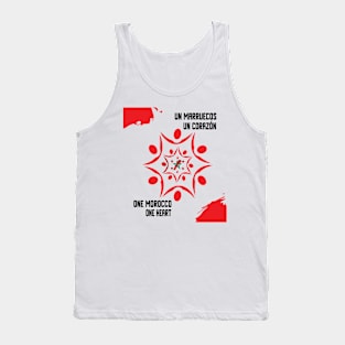 Proud Morocco Flag Gift Moroccan Lovers For Men's Women's Tank Top